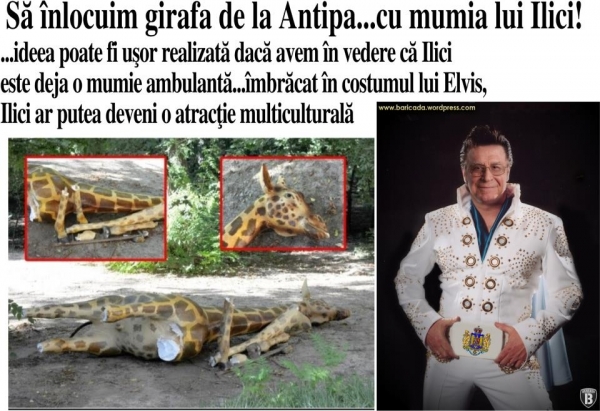 Sa inlocuim girafa de la Antipa...cu mumia lui Ilici!
