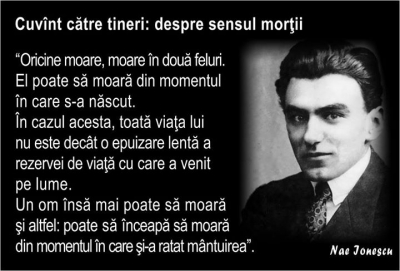 pastila de lectură interzisă - azi, Nae Ionescu