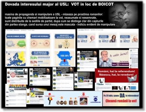 Dovada interesului major al USL: VOT in loc de BOICOT
