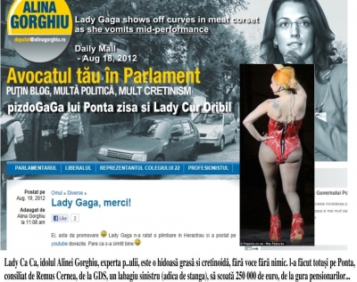 Experta p...lii Alina Gorghiu este admiratoarea tarfei grasane si paradite zisa si Lady Ca Ca...