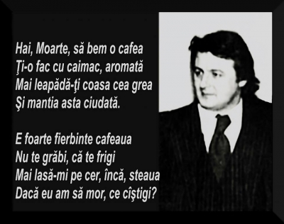 "Hai, Moarte, sa bem o cafea"...
